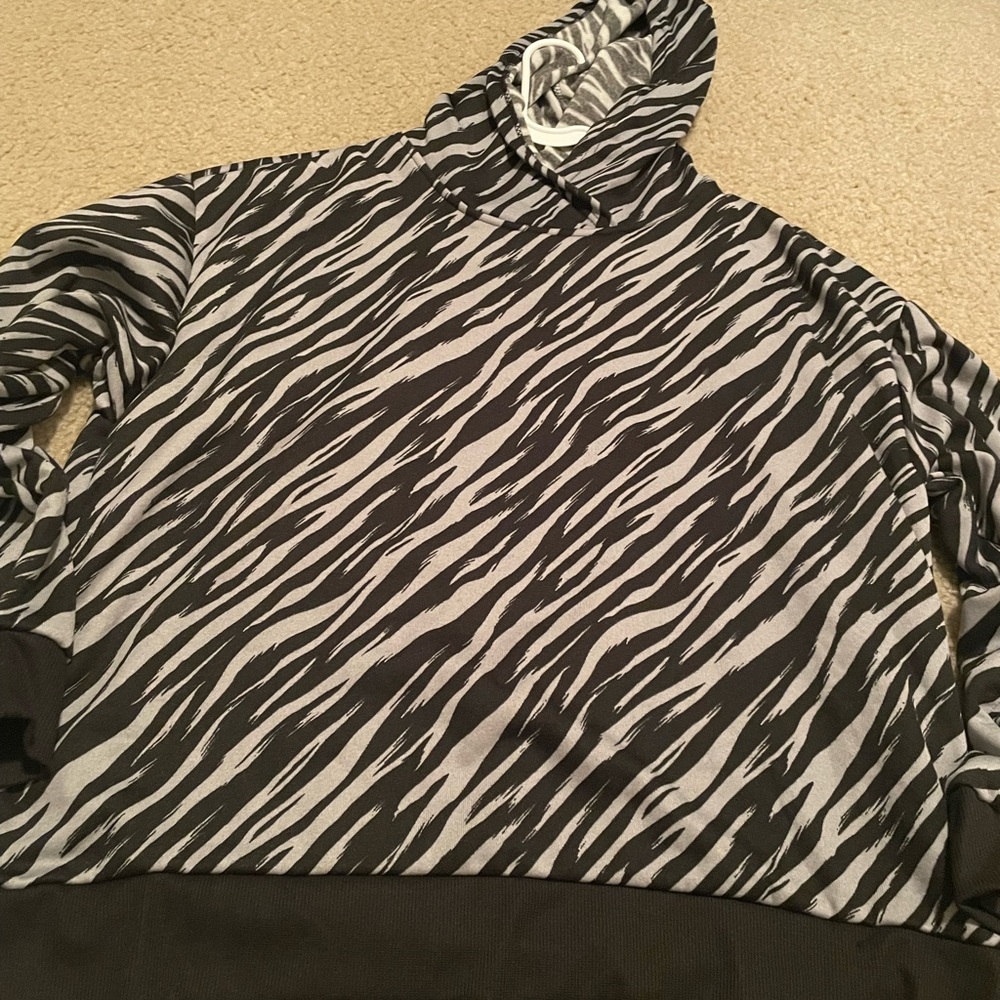 Animal print hoodie